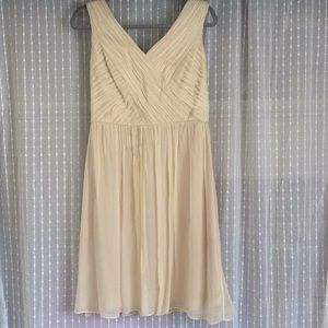 Cream crinkle dress